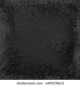 Black background vector with grunge textured white border, metal painted old vintage wall design