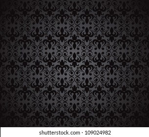 Black background, vector illustration