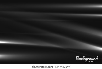 Black background vector illustration Modern concepts in straight lines Geometry