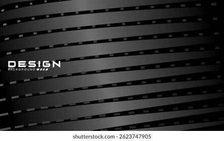 Tarjeta de invitación de lujo de Vector de fondo negro. Elegante patrón de líneas onduladas sobre fondo negro. Ilustración de diseño de Premium para boda, Plantilla de portada VIP, gran apertura, volante, etc.