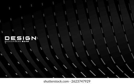 Black background vector luxury invitation card. Elegant wavy lines pattern on black background. Premium design illustration for wedding, vip cover template, grand opening, flyer, etc.