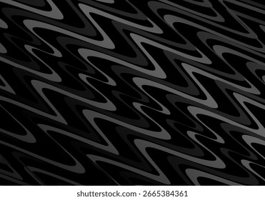 Schwarzer Hintergrund, Vektor, Luxus-Einladungskarte. Elegante wellenförmige Linien Muster auf schwarzem Hintergrund. Premium-Design-Illustration für Hochzeit, Vip-Cover-Vorlage, große Öffnung, Flyer, etc.	
