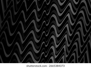 Black background vector luxury invitation card. Elegant wavy lines pattern on black background. Premium design illustration for wedding, vip cover template, grand opening, flyer, etc.	

