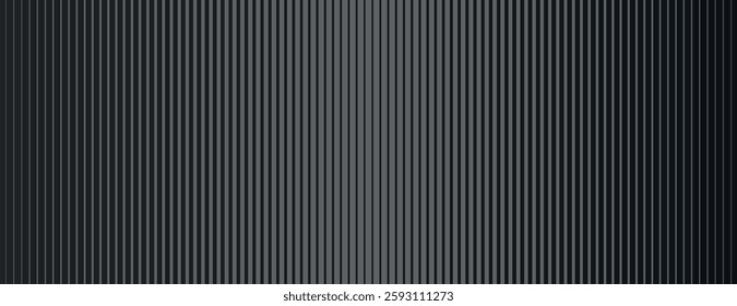 A black background with vertical striped texture. The black background adds depth with its sleek, modern style. Digital background vector. Black background.