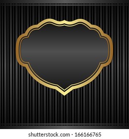 black background with vintage frame