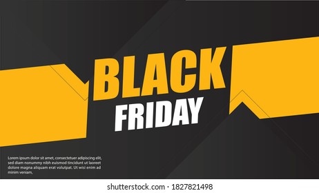 Black Background Virtually yellow adds a distinctive touch to any promotion. Black friday sale festival. 