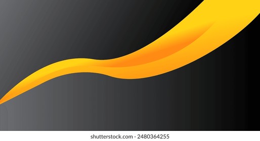 Black Background Wallpaper with Gradient and Orange Line