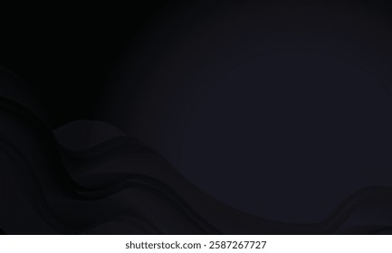 A black background with a wave pattern. The background is dark and the wave pattern is bold. Scene is mysterious and intriguing