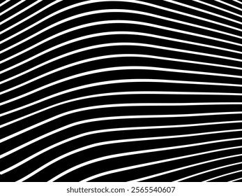 Black background with white abstract line pattern. Modern abstract background.	

