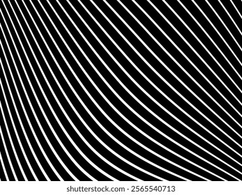 Black background with white abstract line pattern. Modern abstract background.	

