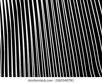 Black background with white abstract line pattern. Modern abstract background.	
