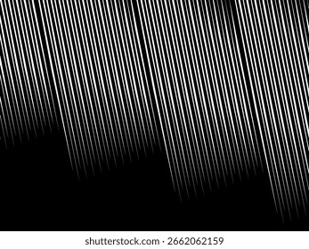 Black background with white abstract line pattern. Modern abstract background.	