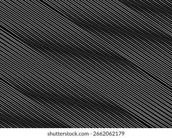 Black background with white abstract line pattern. Modern abstract background.	