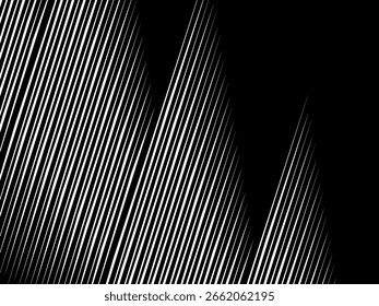 Plano de fundo preto com padrão de linha abstrata branca. Fundo abstrato moderno.	