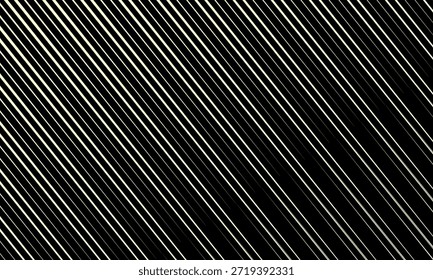 Black background with white abstract line pattern. Modern abstract background.