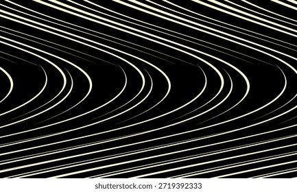 Fondo negro con patrón de línea abstracta blanca. Fondo abstracto moderno.