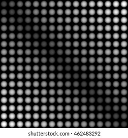 black background with white balls number 7