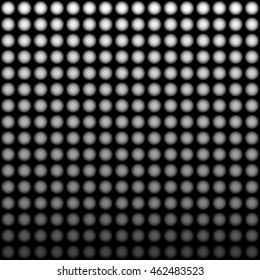 black background with white balls number 5