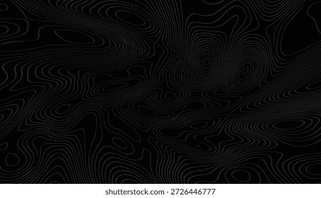 plano de fundo preto com linhas de contorno brancas