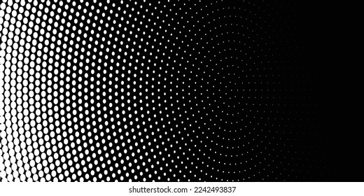 Black background and white dot 