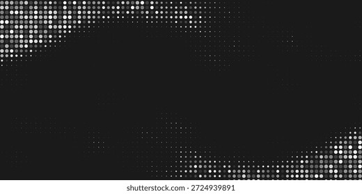 Fondo negro con puntos blancos. moderno eps10. ilustración de fondo de puntos