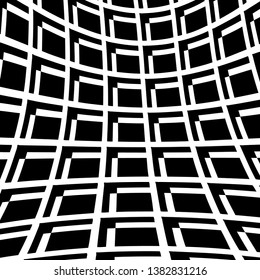 Black background with white elements that make up the grid