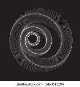 black background with white lines
