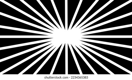 black background with white lines