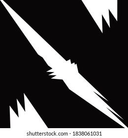 Fondo negro con líneas blancas para el diseño web arma de juego de deportes héroe Abstract Vector ilustración.