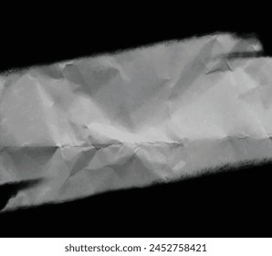 black background white paper effect design vector