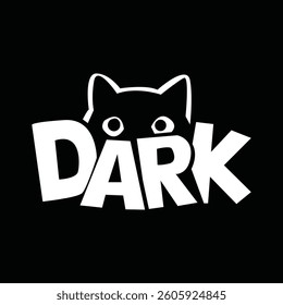 A black background with a white silhouette of a cat's head peeking out from behind the word 'HEIST'. The cat's eyes are large and round, and it appears to be staring directly at the viewer. 