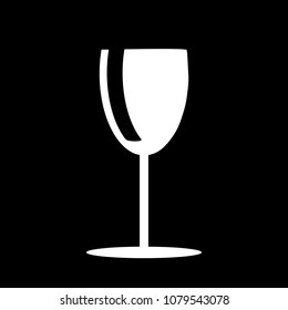 black background, white symbol, icon