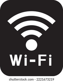 
Color de fondo negro marca wi-fi redondeado material de icono de marco rectángulo simple fresco