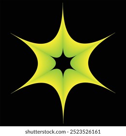 a black background with a yellow circle that says on it.