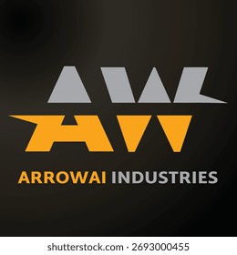 a black background with yellow and grey letters