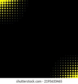 Fondo negro con efecto de semitono amarillo