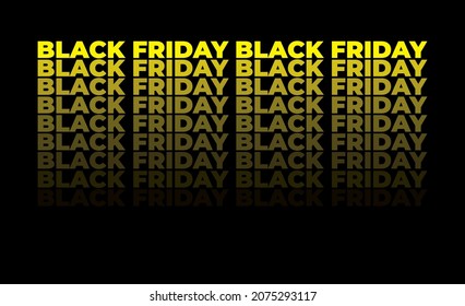 
fondo negro con letras amarillas con gradiente negro de friday