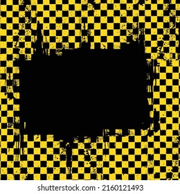 Black background with yellow squares flag for racing wallpapers