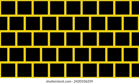 Black background with yellow squares tiles