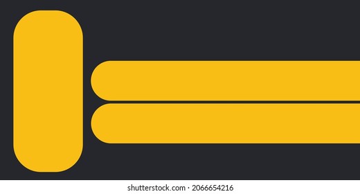 Black background with yellow text block for design.