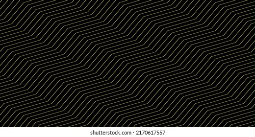 Black Background And Yellow Zigzag Line