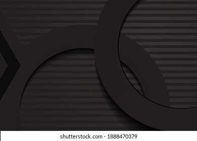 black backgrounds. 3d colorful overlap layers background.