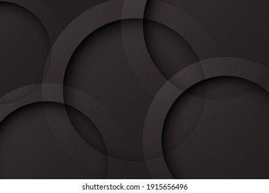 fondo negro. fondo de círculo 3d abstracto.