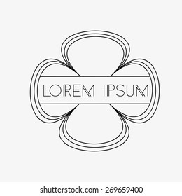 Black badge, editable vector illustration isolated eps 10, suitable for logo or product name
