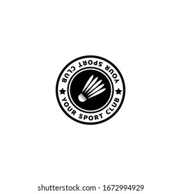 black Badminton logo templates for your club, team and business needs