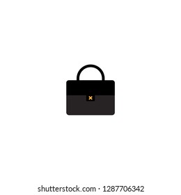 Black bag icon for web and mobile. Eps 10 vector.