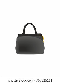 Black bag on white background