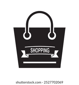 Black Bag vector silhouette illustration eps 