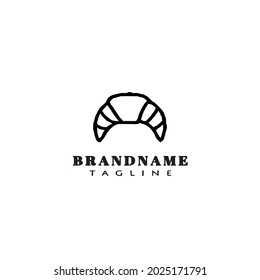 black bakery cartoon logo design template icon modern vector illustration