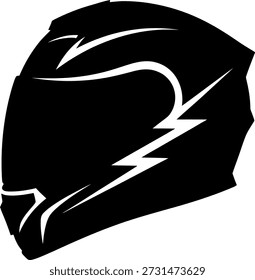 Schwarze Balaclava mit weißem Blitz Bolzen Design